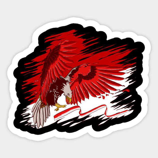 The Garuda Sticker by rikiumart21